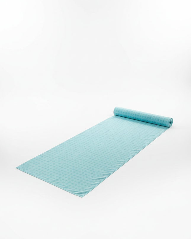 Blue Yoga Towel - hellblaues Mikrofaser-Handtuch für Yoga - Ansicht 5