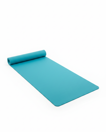 Breite Yogamatte rutschfest - 116 x 183 cm in Türkisblau - Ansicht 5