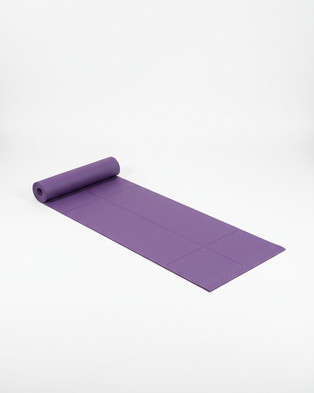 Dicke weiche Yogamatte in Lila - 10 mm stoßdämpfend - Ansicht 5