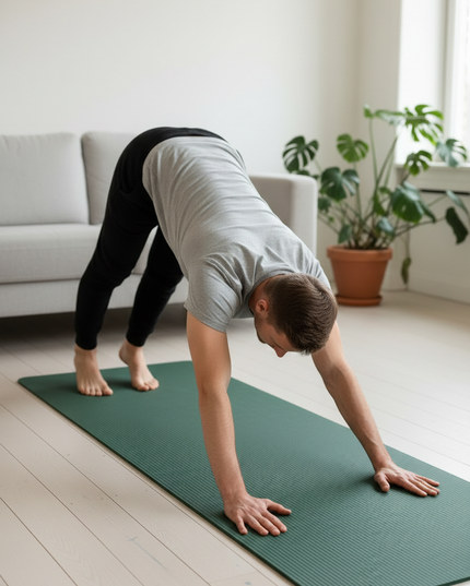 Grüne Fitnessmatte 15 mm | Rutschfeste Pilatesmatte - Ansicht 2