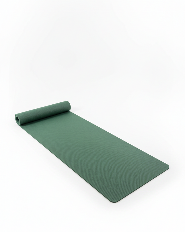Grüne Fitnessmatte 15 mm | Rutschfeste Pilatesmatte - Ansicht 5
