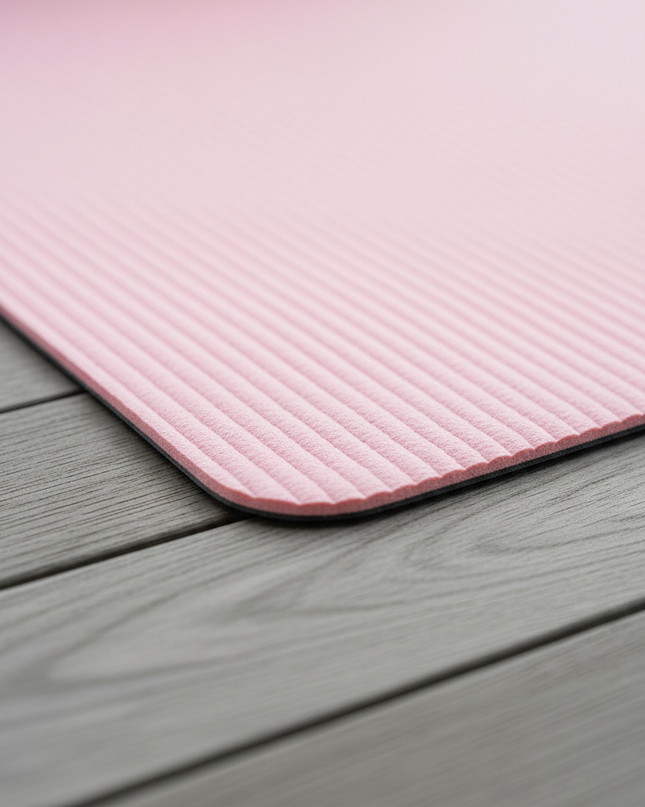 Pinke Fitnessmatte: 8 mm NBR-Pilatesmatte 185x61 cm - Ansicht 4