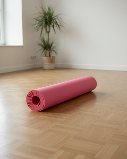 Rosa Fitnessmatte 10 mm - beidseitig nutzbar - Ansicht 3