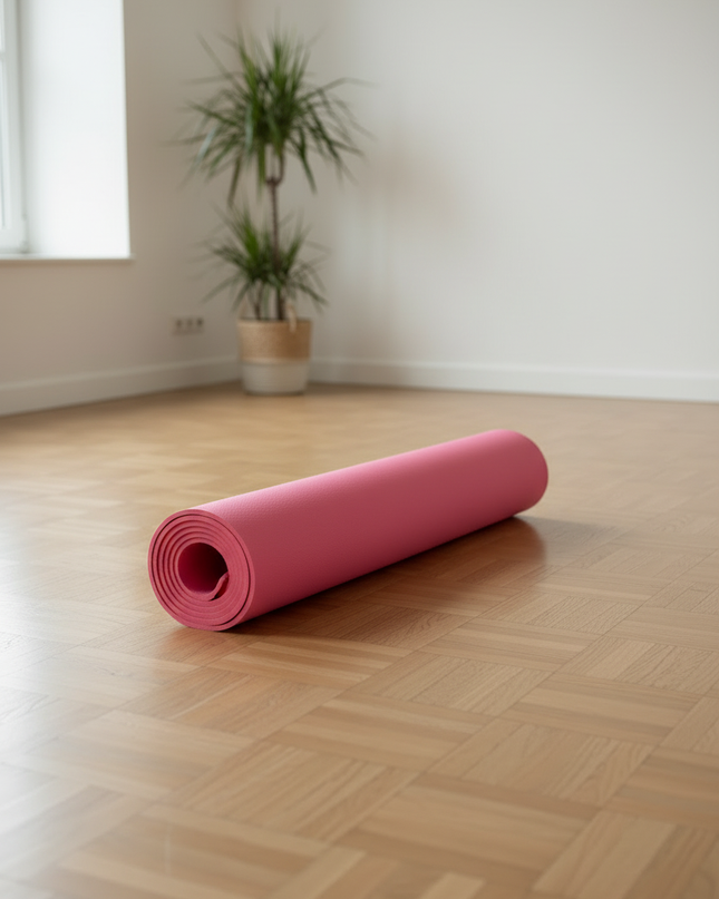 Rosa Fitnessmatte 10 mm - beidseitig nutzbar - Ansicht 3