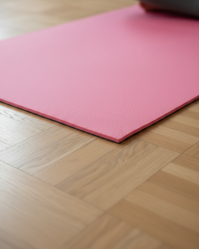 Rosa Fitnessmatte 10 mm - beidseitig nutzbar - Ansicht 4