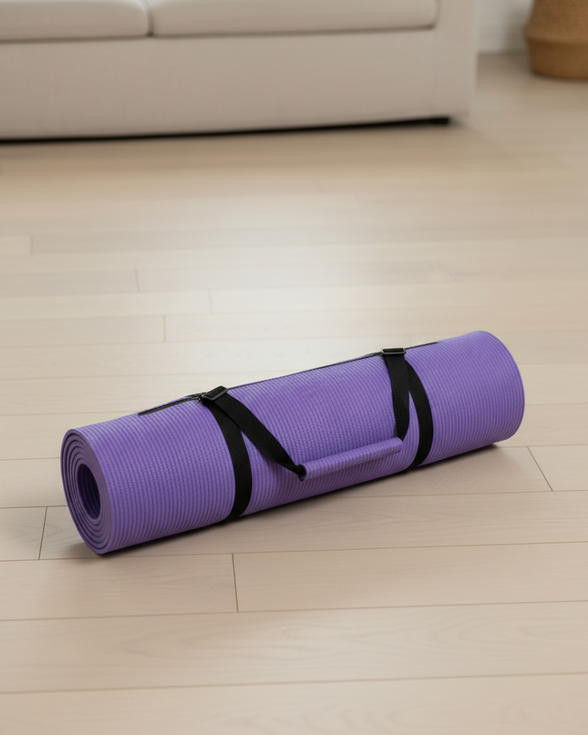 Fitnessmatte groß und rutschfest - 185x61 cm, 8 mm - Ansicht 3