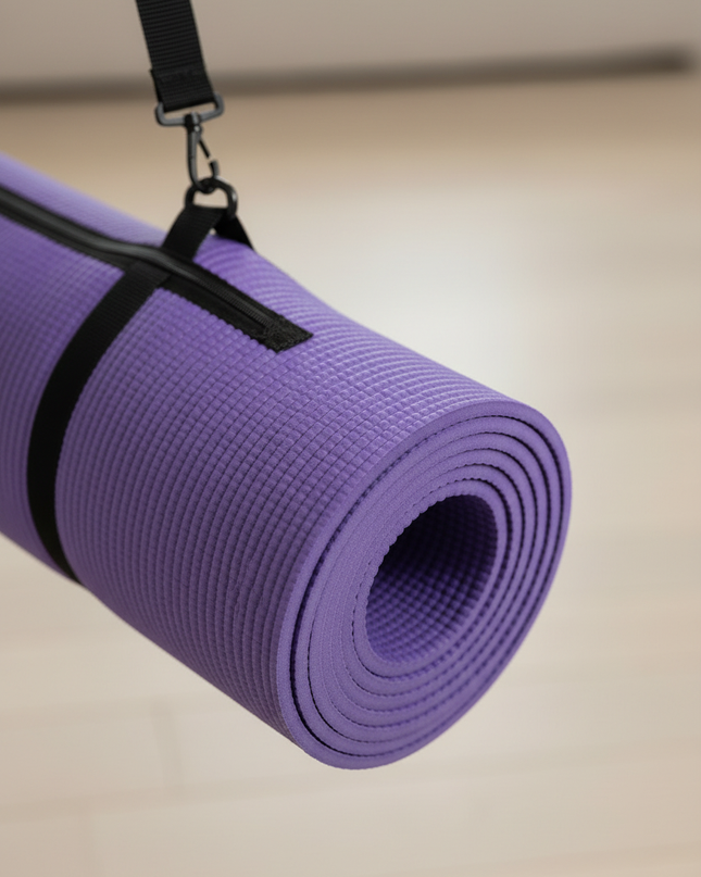 Fitnessmatte groß und rutschfest - 185x61 cm, 8 mm - Ansicht 4