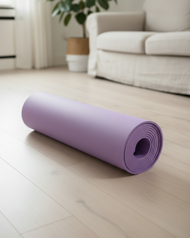 Leichte faltbare Yogamatte in Lila - 173 x 60 cm - Ansicht 3