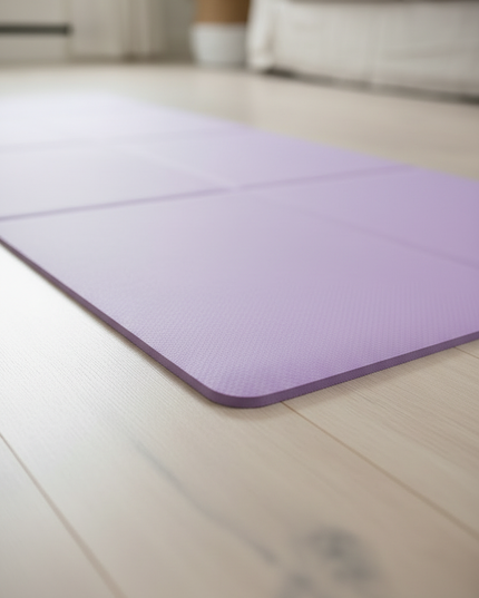 Leichte faltbare Yogamatte in Lila - 173 x 60 cm - Ansicht 4