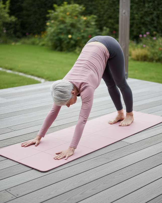 Light Pink Yoga Mat: faltbare 4 mm TPE-Matte - Ansicht 2
