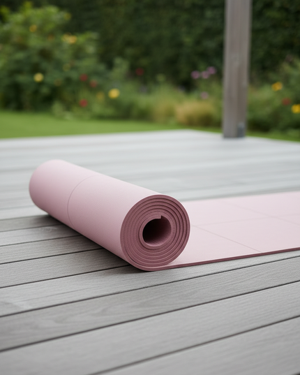Light Pink Yoga Mat: faltbare 4 mm TPE-Matte - Ansicht 3