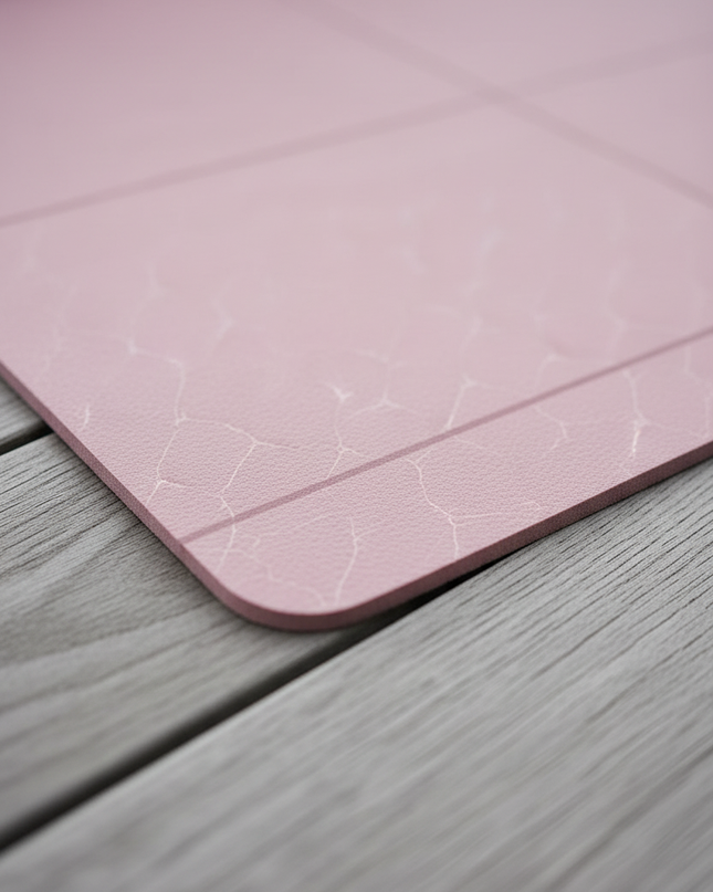 Light Pink Yoga Mat: faltbare 4 mm TPE-Matte - Ansicht 4