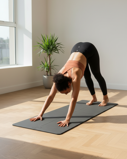 Light Travel Yoga Mat - anthrazit, 6 mm, 400 g - Ansicht 2
