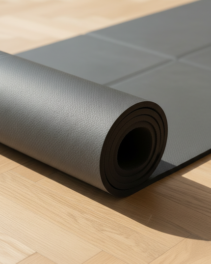 Light Travel Yoga Mat - anthrazit, 6 mm, 400 g - Ansicht 4