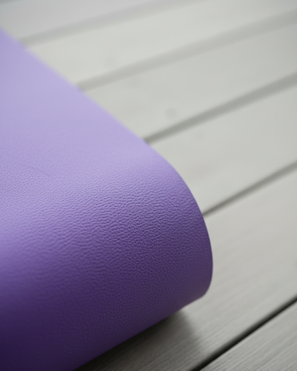 Lila Yogamatte: rutschfest, 4 mm dick, 173 x 60 cm - Ansicht 4