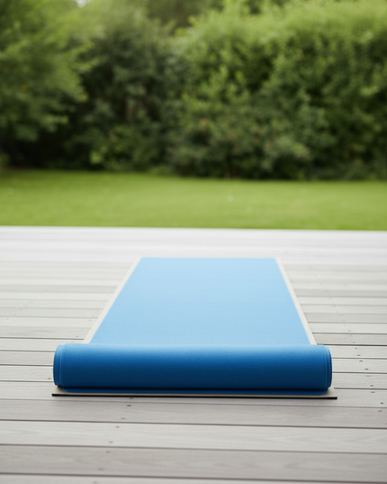 Microfaser-Yogatuch - blau, 183 x 61 cm, saugstark - Ansicht 2