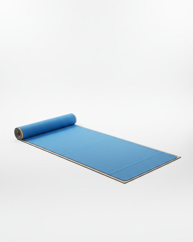 Microfaser-Yogatuch - blau, 183 x 61 cm, saugstark - Ansicht 5