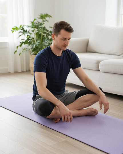 Microfiber Yoga Towel in Flieder - rutschfest & saugstark - Ansicht 1