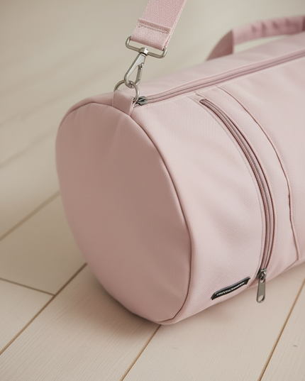 Pinke Yoga Bag mit Kordelzug und Fronttasche - Ansicht 4