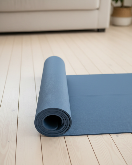 Reise-Yogamatte ultraleicht - ultraleichte blaue Matte - Ansicht 3