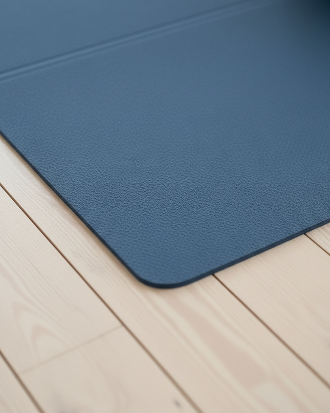 Reise-Yogamatte ultraleicht - ultraleichte blaue Matte - Ansicht 4