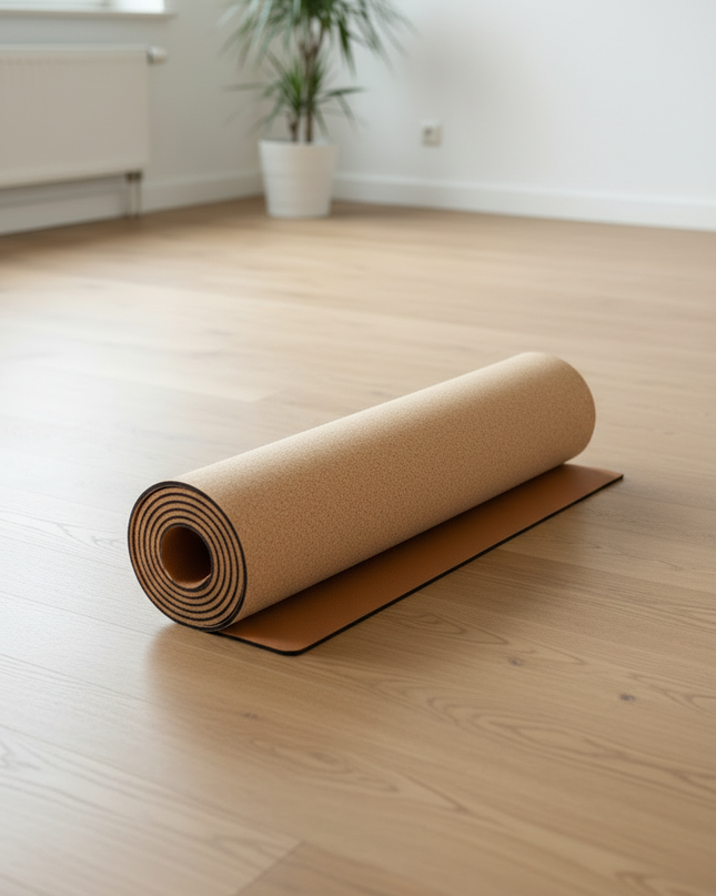 Rutschfeste Yogamatte aus Naturkautschuk - faltbar, 1 mm - Ansicht 3