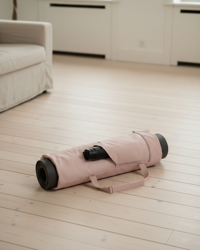 Pinke Tasche für Yogamatte mit Kordelzug 78 cm - Ansicht 3
