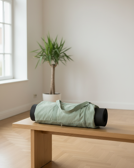 Wasserdichte Tasche für Yogamatte in Salbeigrün, 78 cm - Ansicht 2