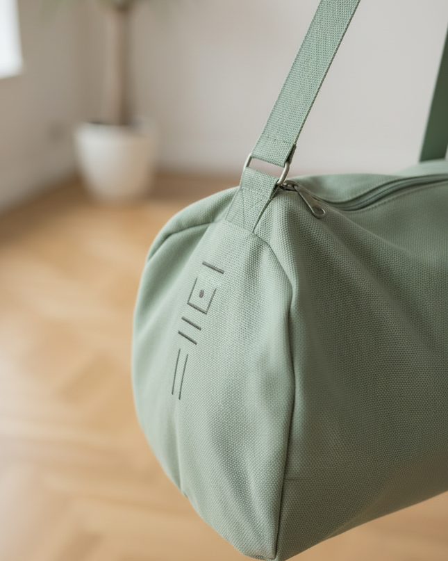 Wasserdichte Tasche für Yogamatte in Salbeigrün, 78 cm - Ansicht 4