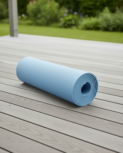 Thick Yoga Mats: 6 mm dicke Yogamatte in Hellblau - Ansicht 3