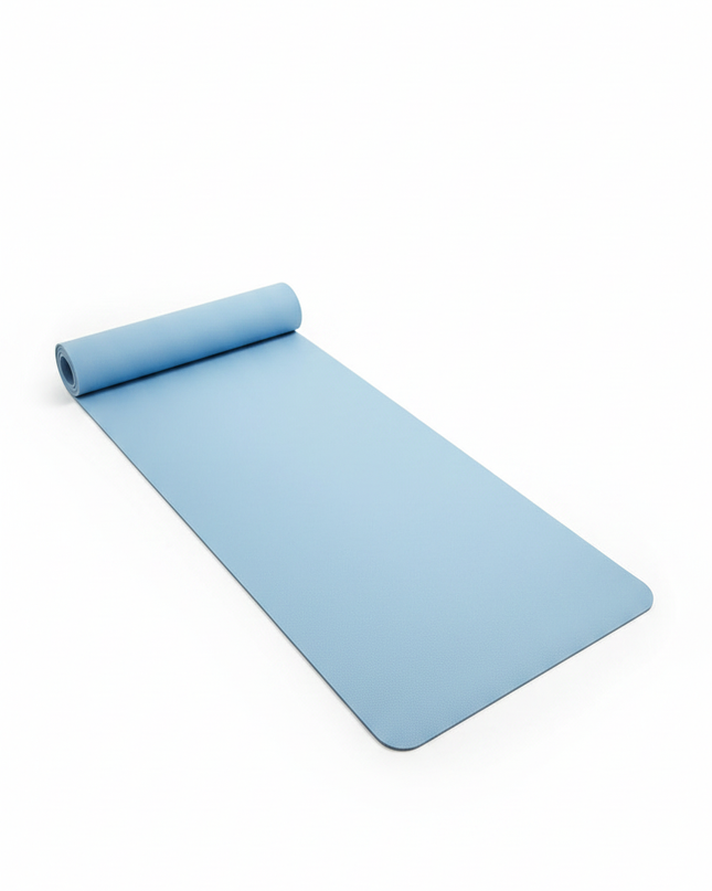 Thick Yoga Mats: 6 mm dicke Yogamatte in Hellblau - Ansicht 5