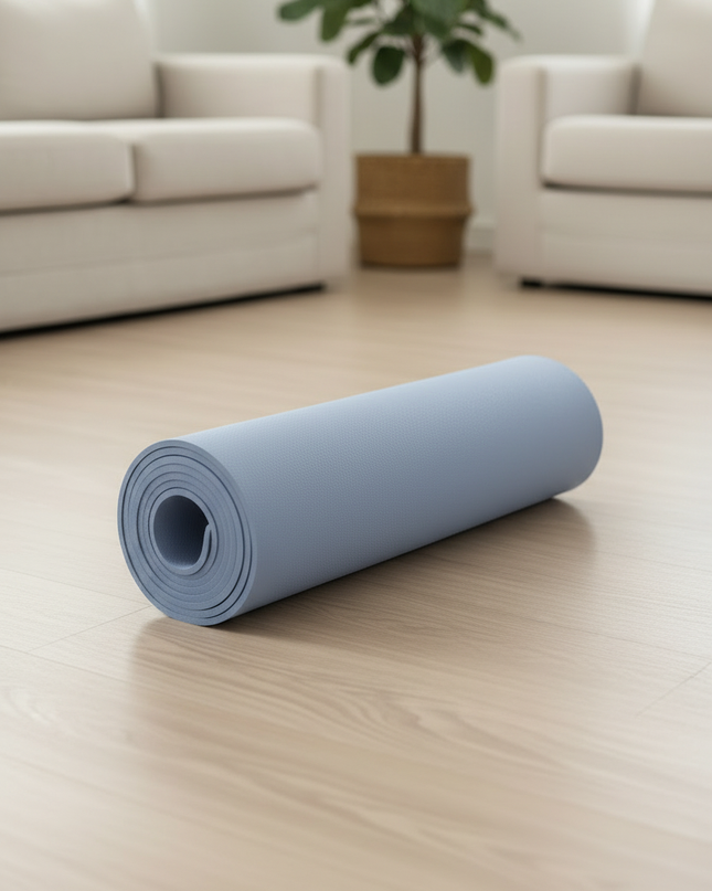 Lightweight Foldable Travel Yoga Mat 4 mm hellblau - Ansicht 3