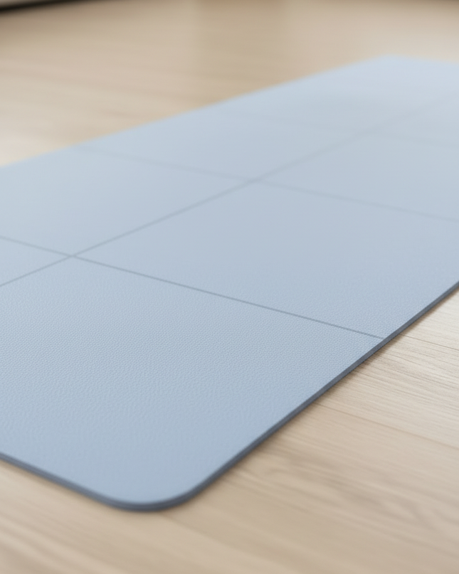 Lightweight Foldable Travel Yoga Mat 4 mm hellblau - Ansicht 4