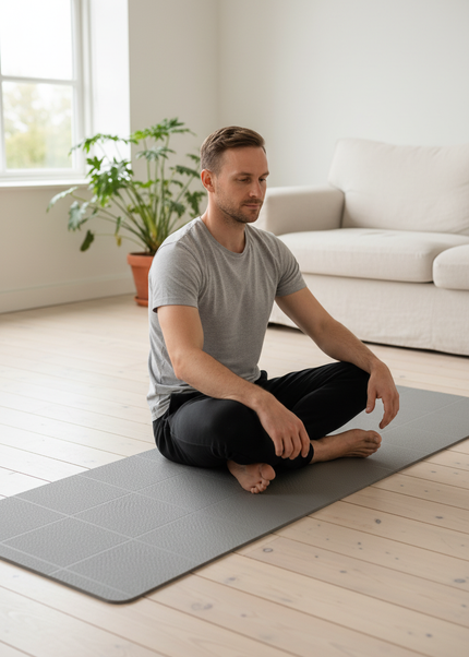 Waterproof Outdoor Yoga Mat: graue faltbare Yogamatte - Ansicht 1