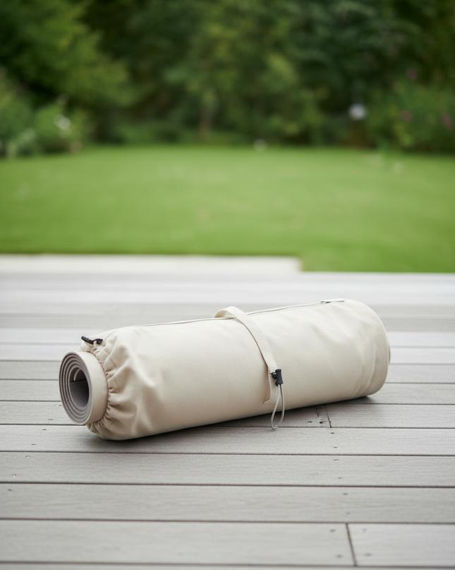 Waterproof Yoga Mat Bag - beige zylindrische - Ansicht 3