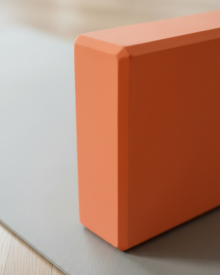 Großer Yoga-Block in Orange | 2er-Set, 23 x 15 x 8 cm - Ansicht 4