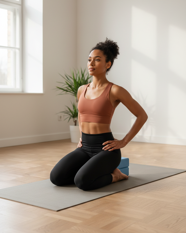 Yoga-Block aus Schaumstoff in Hellblau - 2er-Set - Ansicht 1