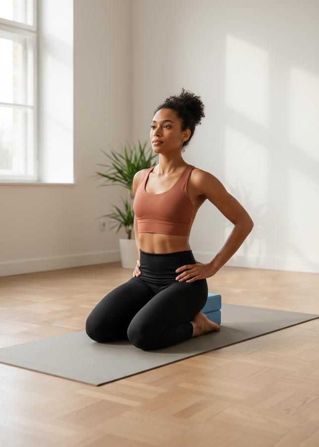Yoga-Block aus Schaumstoff in Hellblau - 2er-Set - Ansicht 1