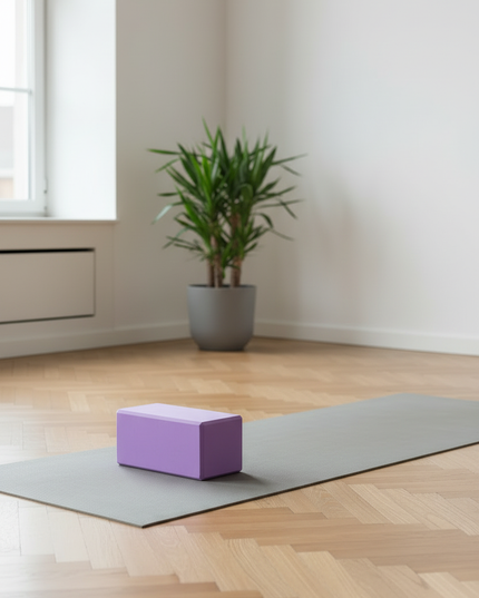 Weicher Yoga-Block in Lila | Yogamatte - Ansicht 2