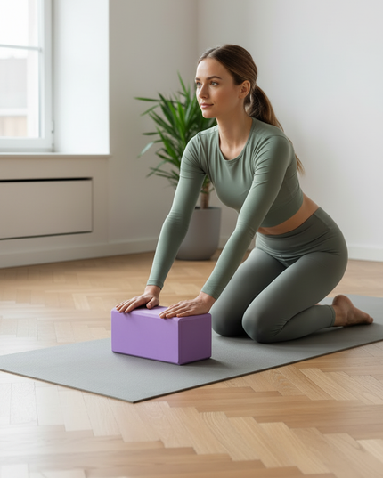 Weicher Yoga-Block in Lila | Yogamatte - Ansicht 3