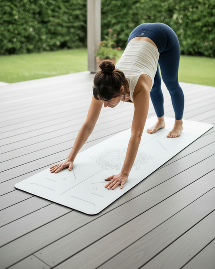 Soft Thick Yoga Mat: 6 mm dicke TPE-Matte mit Mandala - Ansicht 2