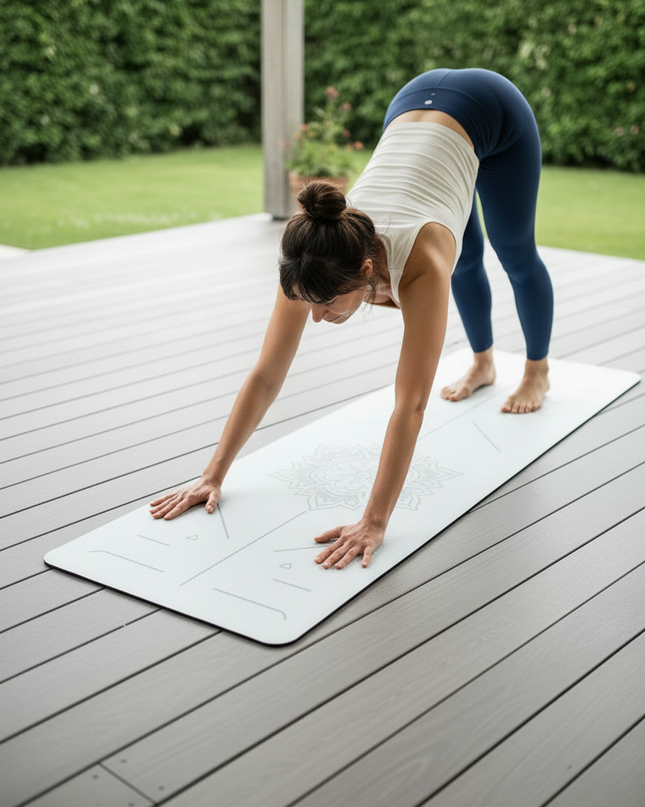 Soft Thick Yoga Mat: 6 mm dicke TPE-Matte mit Mandala - Ansicht 2