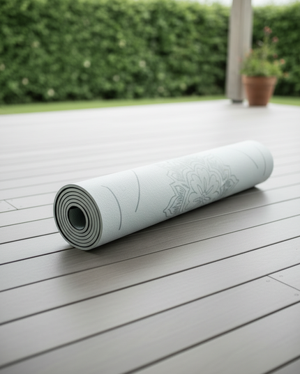 Soft Thick Yoga Mat: 6 mm dicke TPE-Matte mit Mandala - Ansicht 3