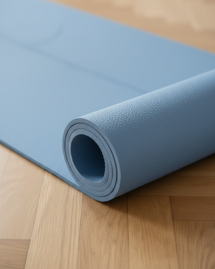 Yogamatte rutschfest in Hellblau: TPE, 6 oder 10 mm - Ansicht 4