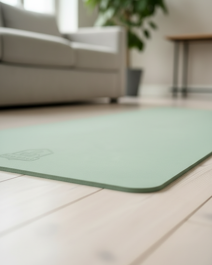 Grüne Yogamatte 116 x 183 cm - extra breit & rutschfest - Ansicht 4