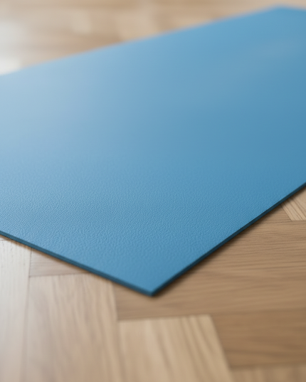 Yogamatte leicht und rutschfest - in Blau, 4 mm, 173 cm - Ansicht 4