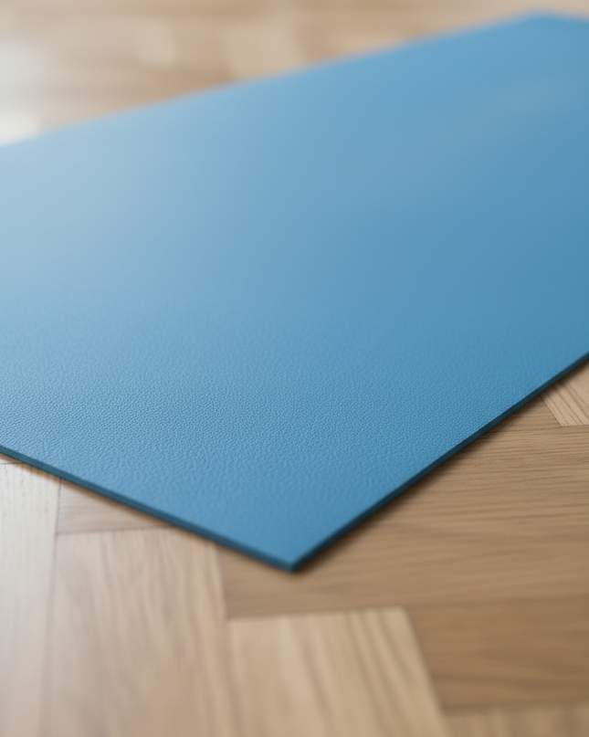 Yogamatte leicht und rutschfest - in Blau, 4 mm, 173 cm - Ansicht 4