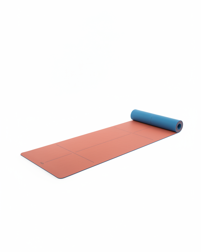 Yogamatte leicht und rutschfest - in Blau, 4 mm, 173 cm - Ansicht 5