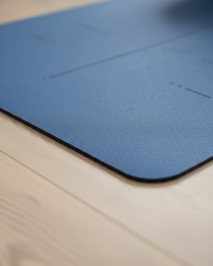 Yogamatte mit Tasche Set - rutschfest, 6 mm, dunkelblau - Ansicht 4