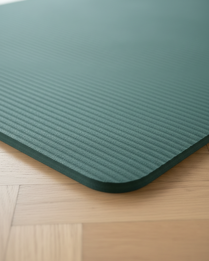 Yogamatte mit Tragegurt - dunkelgrün, 20 mm - Ansicht 4